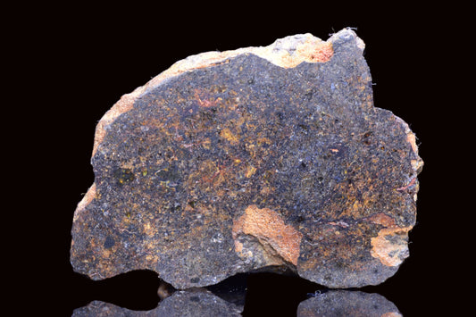 NWA 14867 Mesosiderite Meteorite Endcut Slice