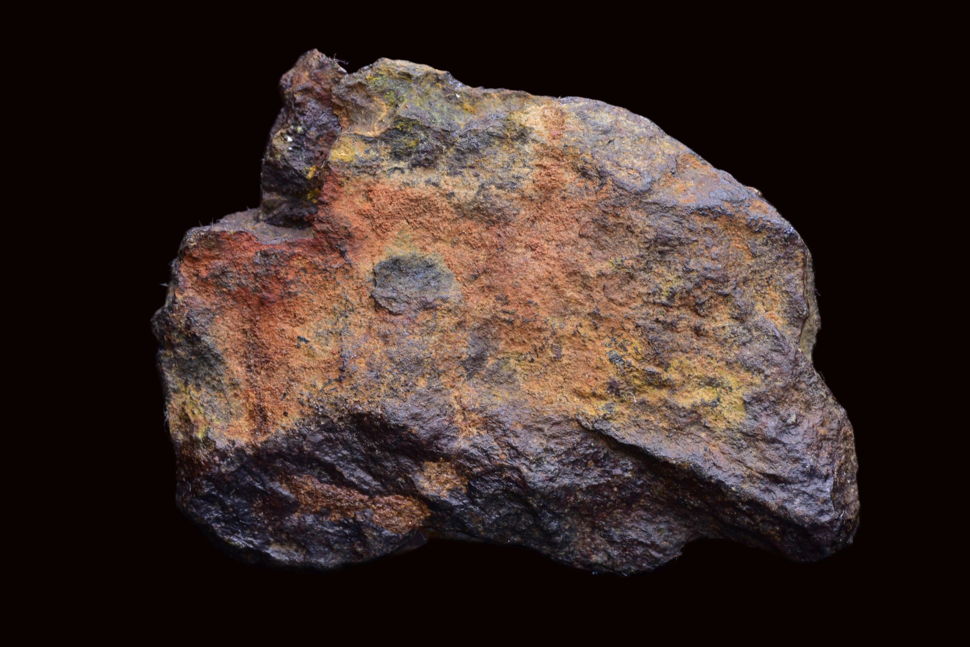 NWA 14867 Mesosiderite Meteorite Endcut Slice
