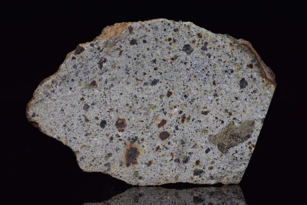 NWA 14868 Diogenite Meteorite – Polymict HED Achondrite end cut