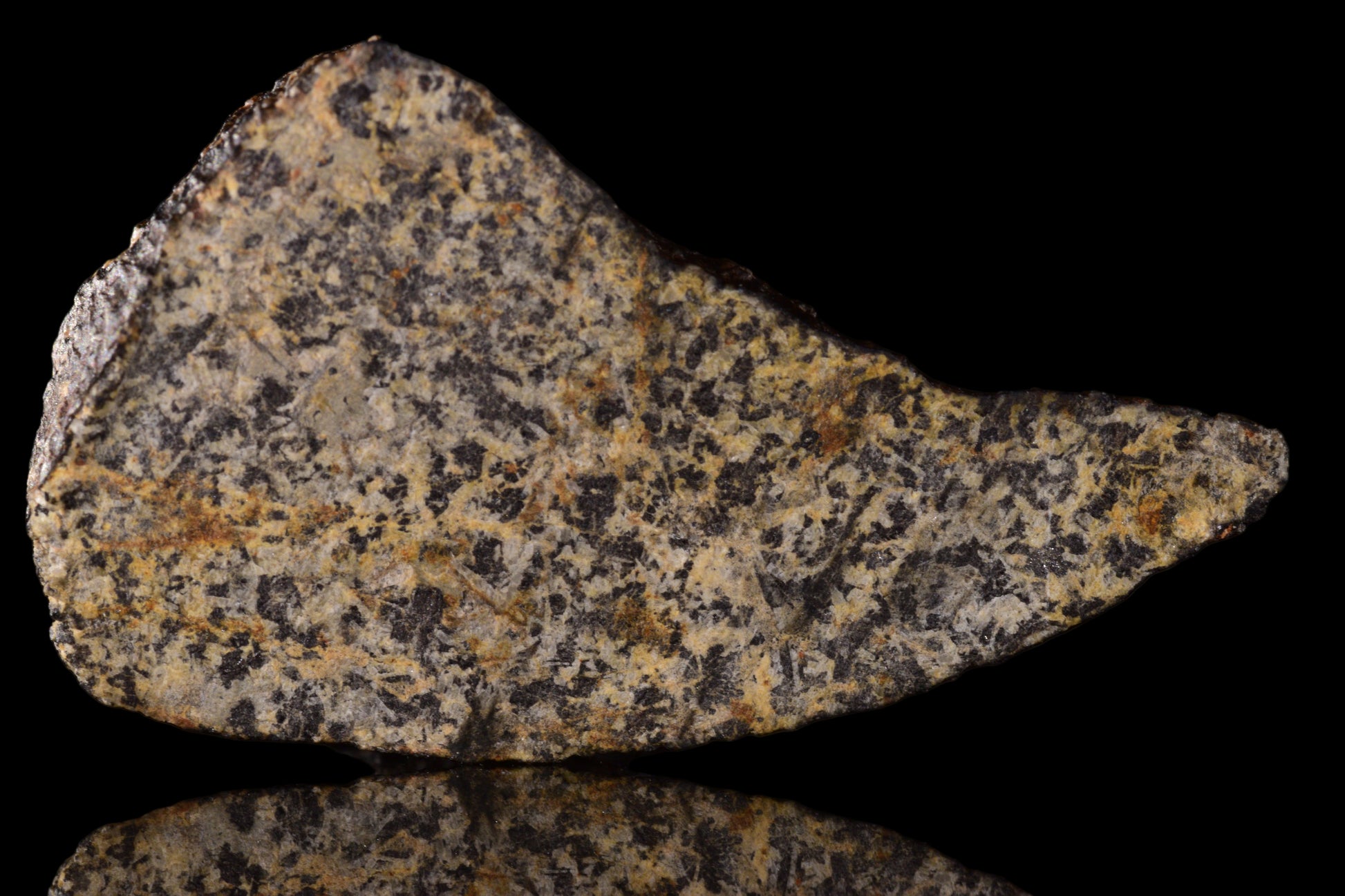 NWA 15417 – Eucrite Achondrite Meteorite Endcut