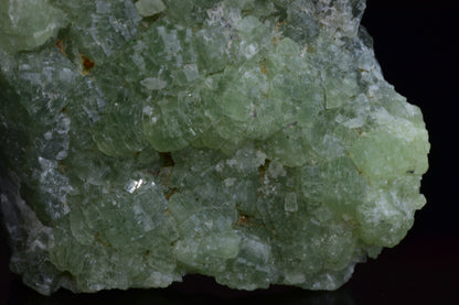 Green Prehnite and Actinolite crystals from Boulemane, Morocco, showcasing their vibrant mineral formations and natural textures.
