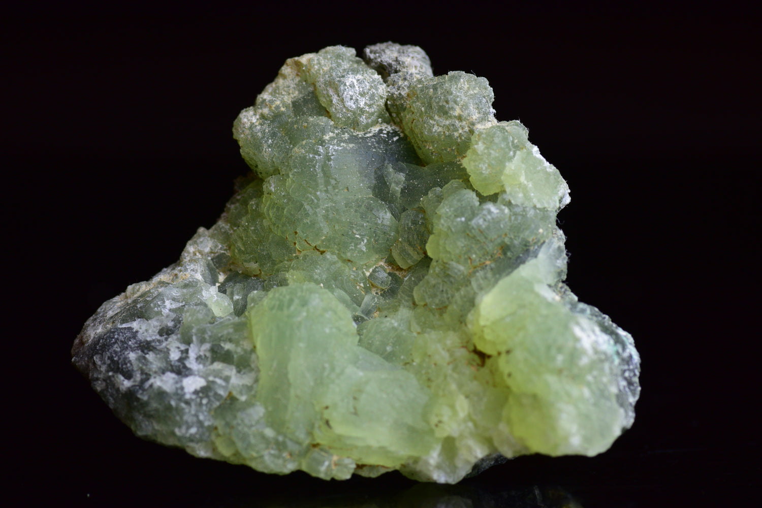 PREHNITE and ACTINOLITE – Boulemane, Morocco BN