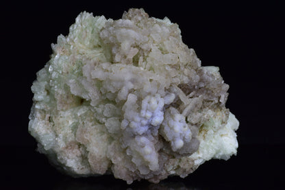 Prehnite crystal from Imilchil, Morocco, weighing 158.3 grams, with smooth, translucent green mineral surface.