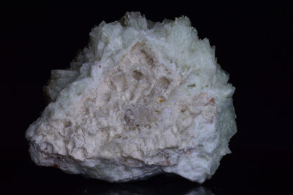 Prehnite crystal from Imilchil, Morocco, weighing 158.3 grams, featuring smooth green mineral formation with natural facets.