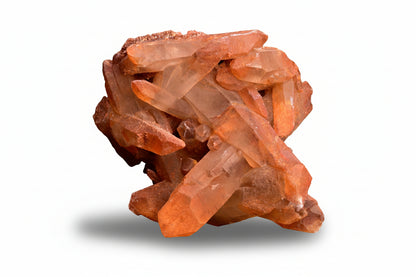 Red Quartz Crystal Cluster (Ferruginous Quartz) – Tinejdad, Morocco BB