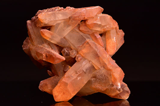 Red Quartz Crystal Cluster (Ferruginous Quartz) – Tinejdad, Morocco BB