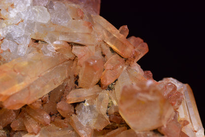 Red Quartz Crystal Cluster (Ferruginous Quartz) – Tinejdad, Morocco N