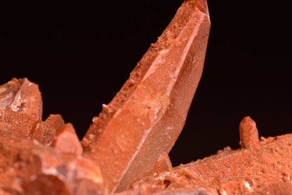 Red Quartz Crystal Cluster (Ferruginous Quartz) – Tinejdad, Morocco VV