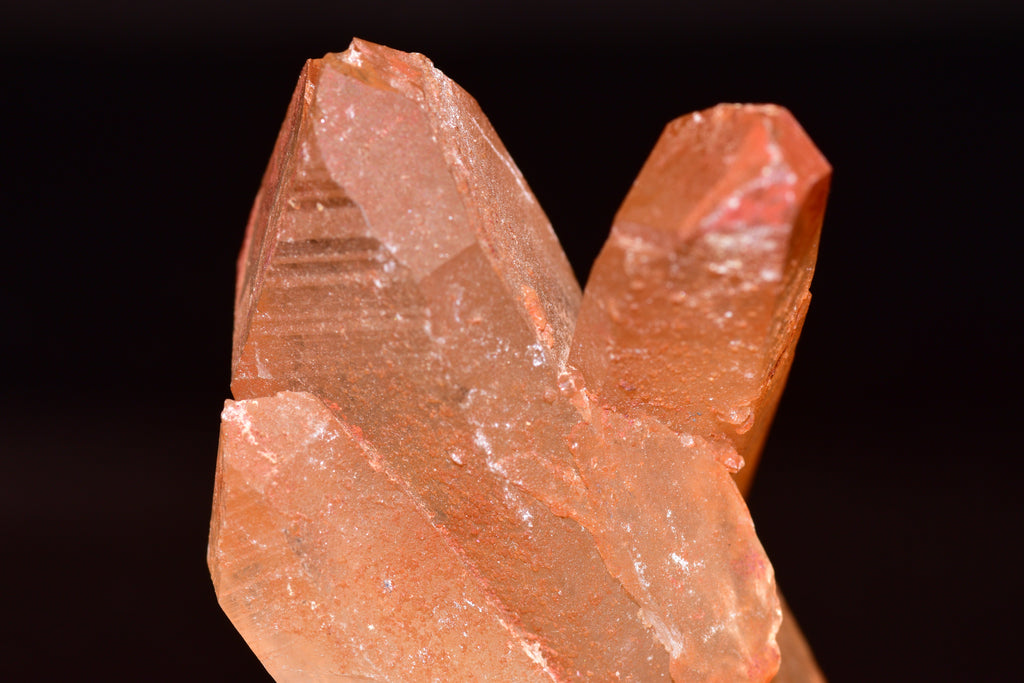 Red Quartz Crystal Cluster (Ferruginous Quartz) – Tinejdad, Morocco