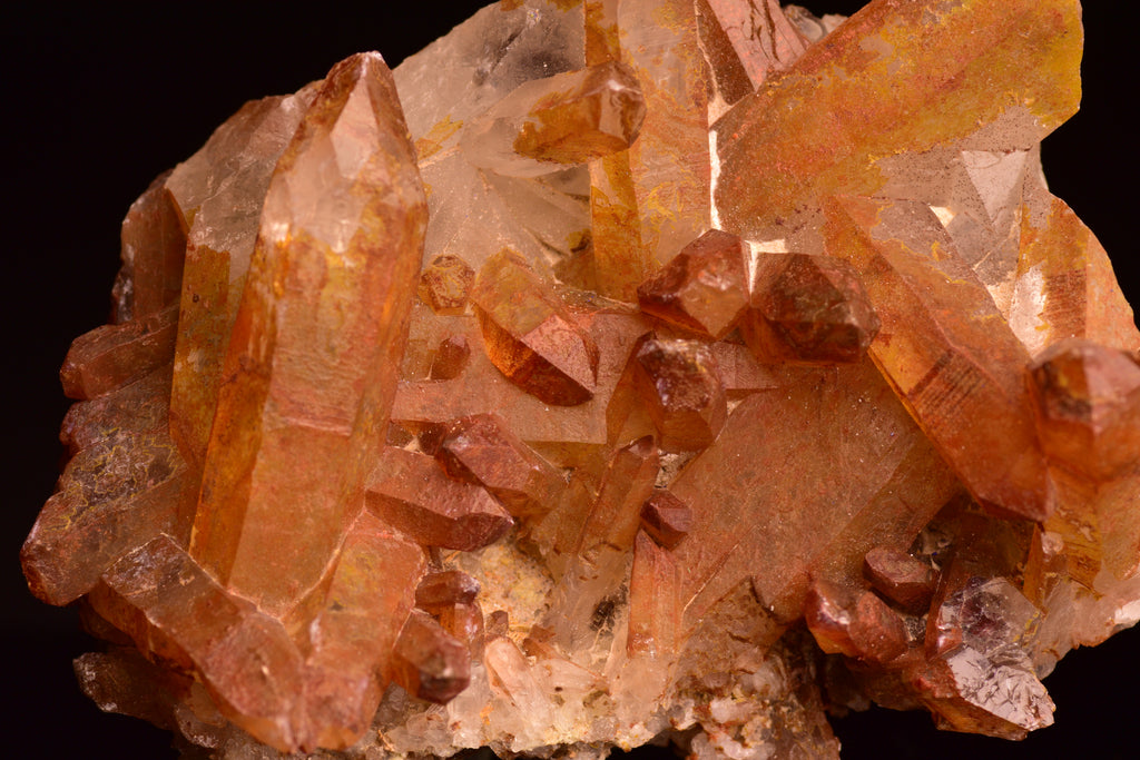 Red Quartz Crystal Cluster (Ferruginous Quartz) – Tinejdad, Morocco VBN