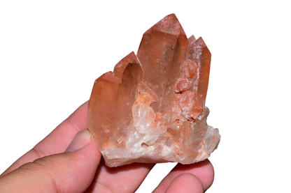 Druzy surface detail of Moroccan red hematite quartz specimen