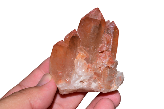 Druzy surface detail of Moroccan red hematite quartz specimen