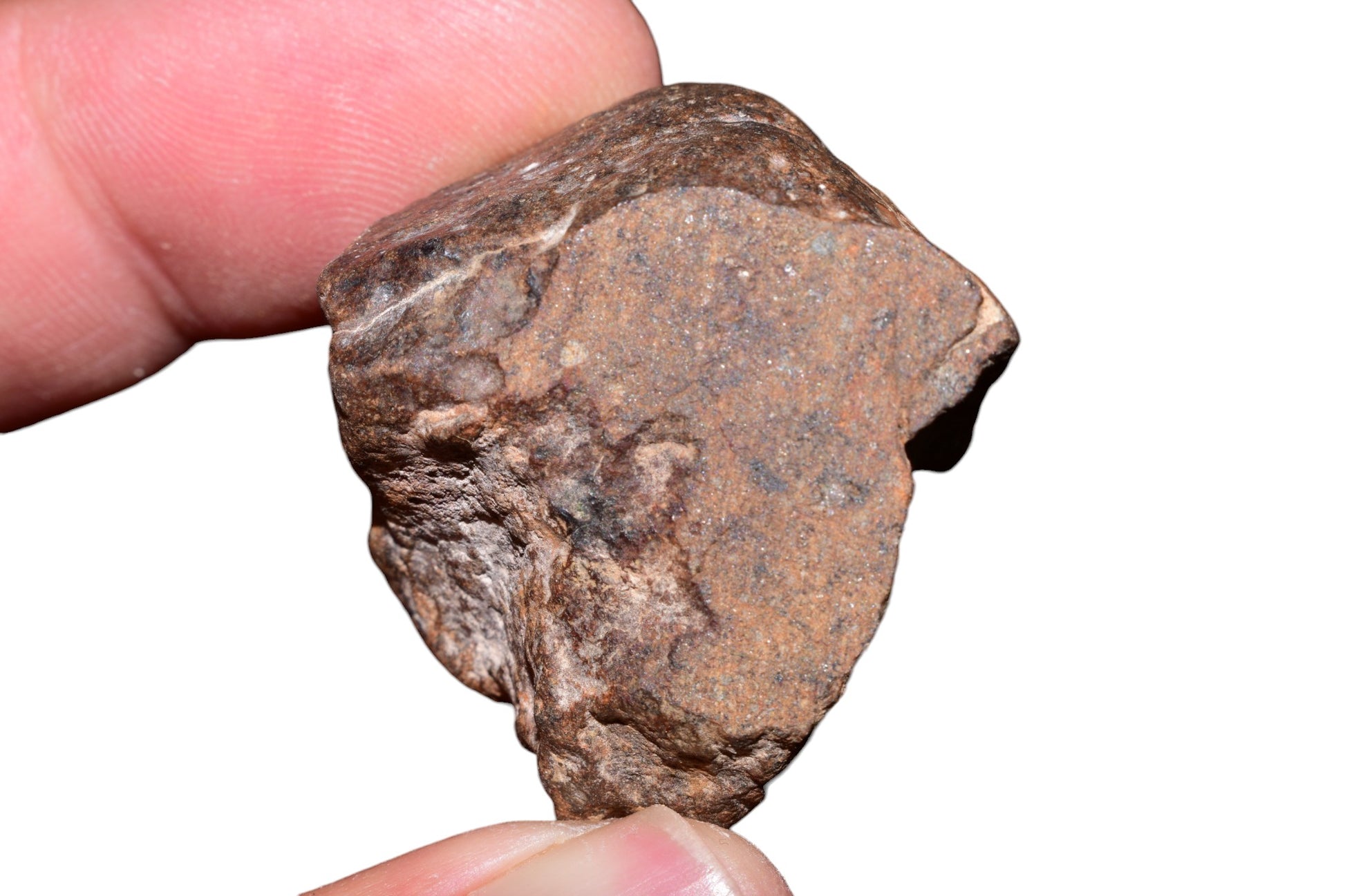 Unclassified meteorite 34.2g — side view