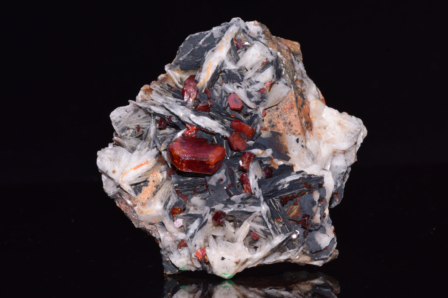 Vanadinite Crystal on Matrix – Moroccan Mineral Specimen