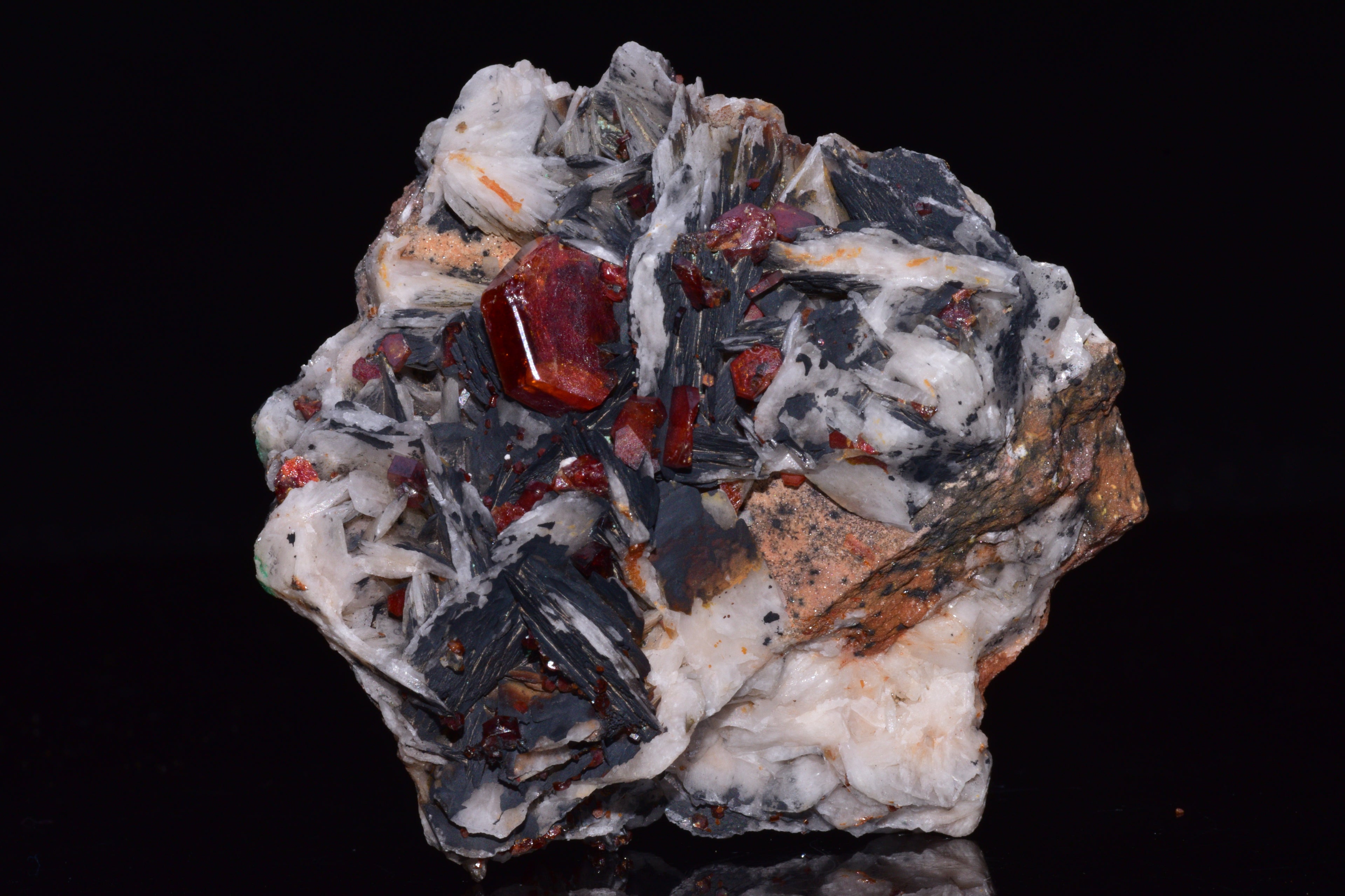 Vanadinite Crystal on Matrix – Moroccan Mineral Specimen