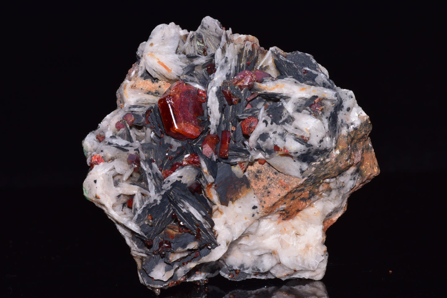 Vanadinite Crystal on Matrix – Moroccan Mineral Specimen