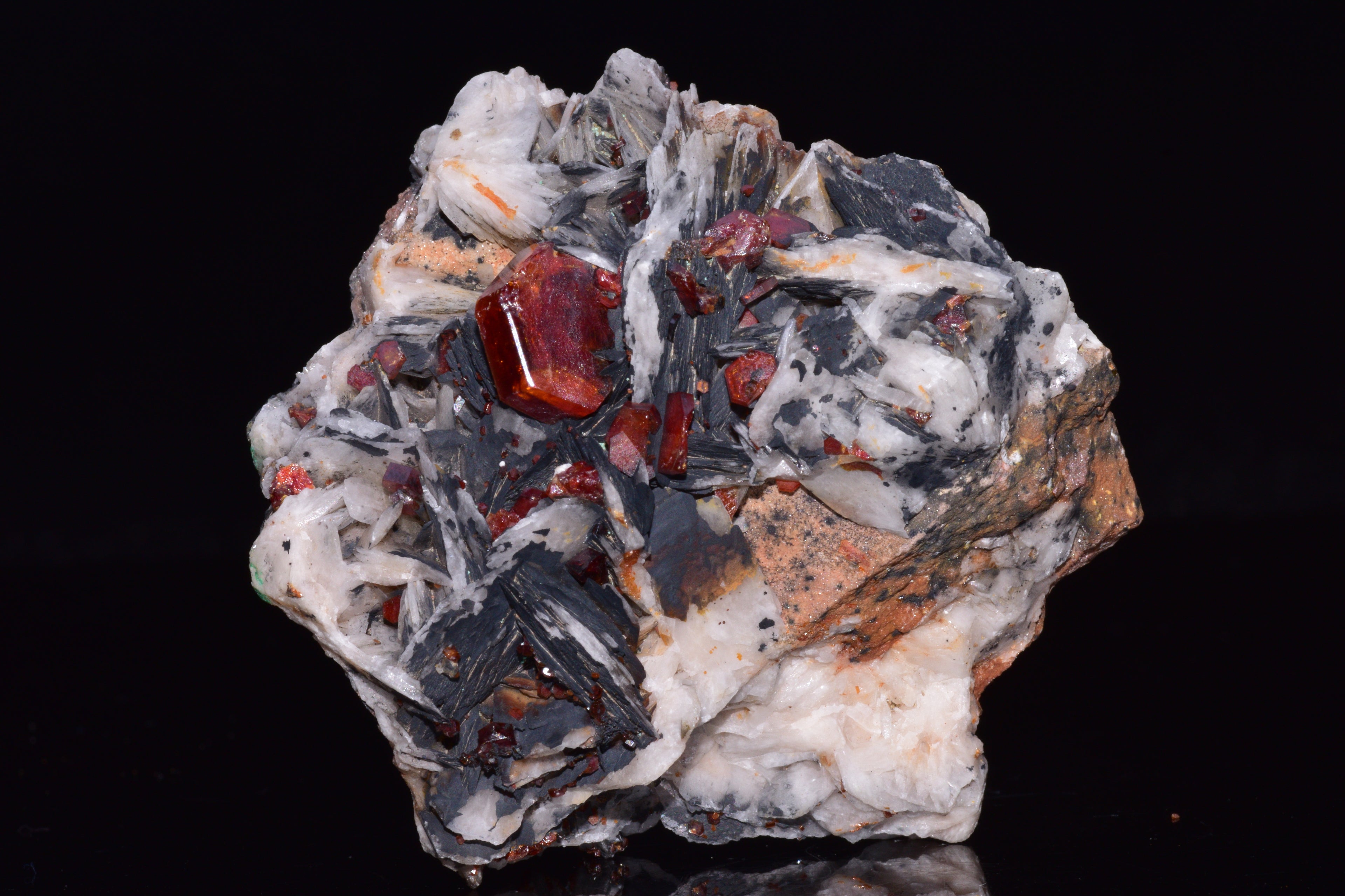 Vanadinite Crystal on Matrix – Moroccan Mineral Specimen