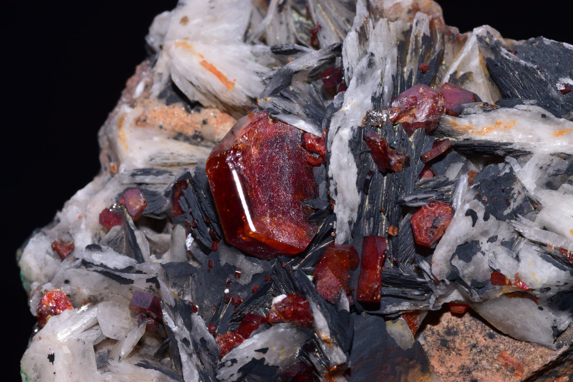 Vanadinite Crystal on Matrix – Moroccan Mineral Specimen