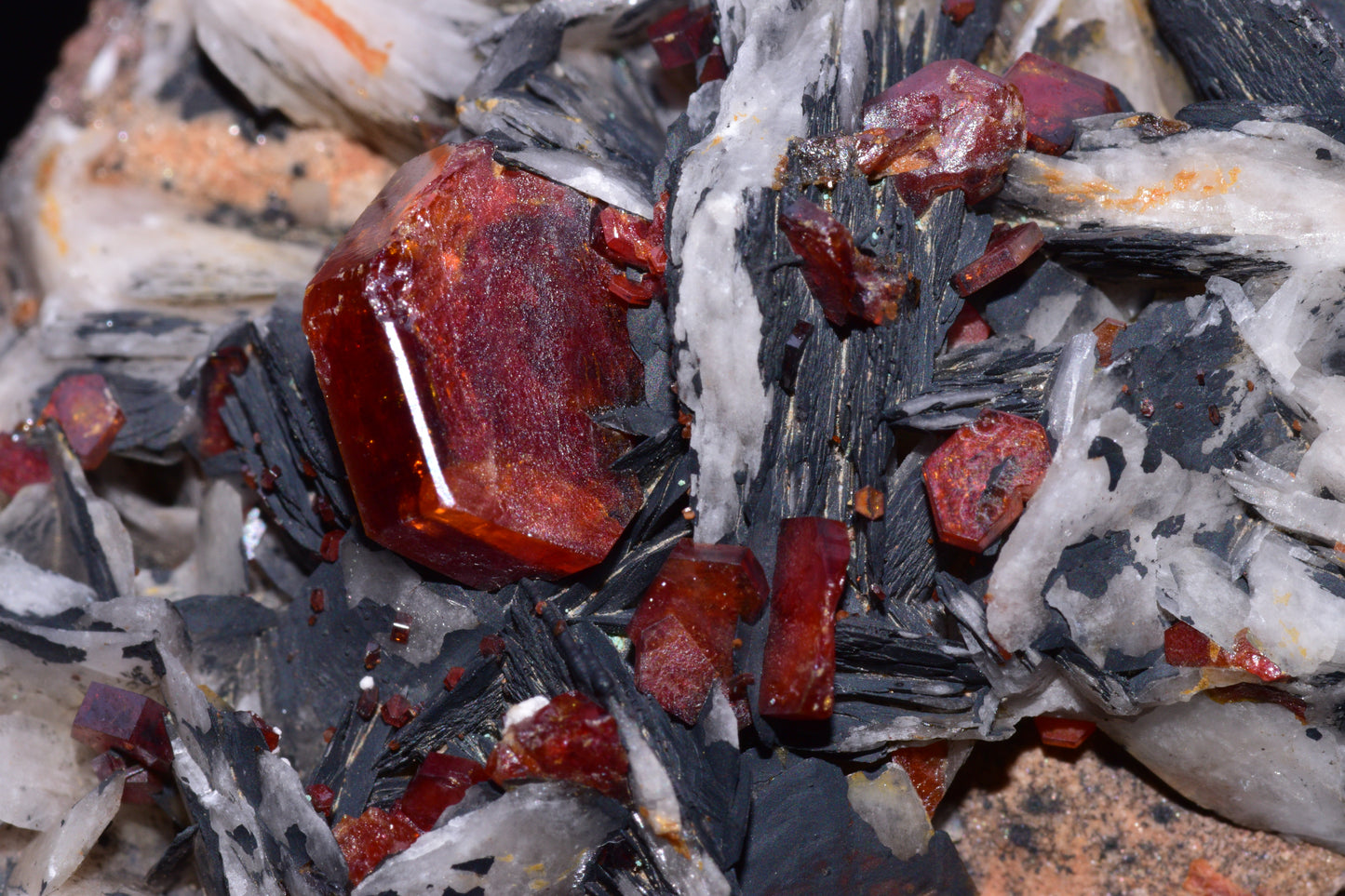 Vanadinite Crystal on Matrix – Moroccan Mineral Specimen