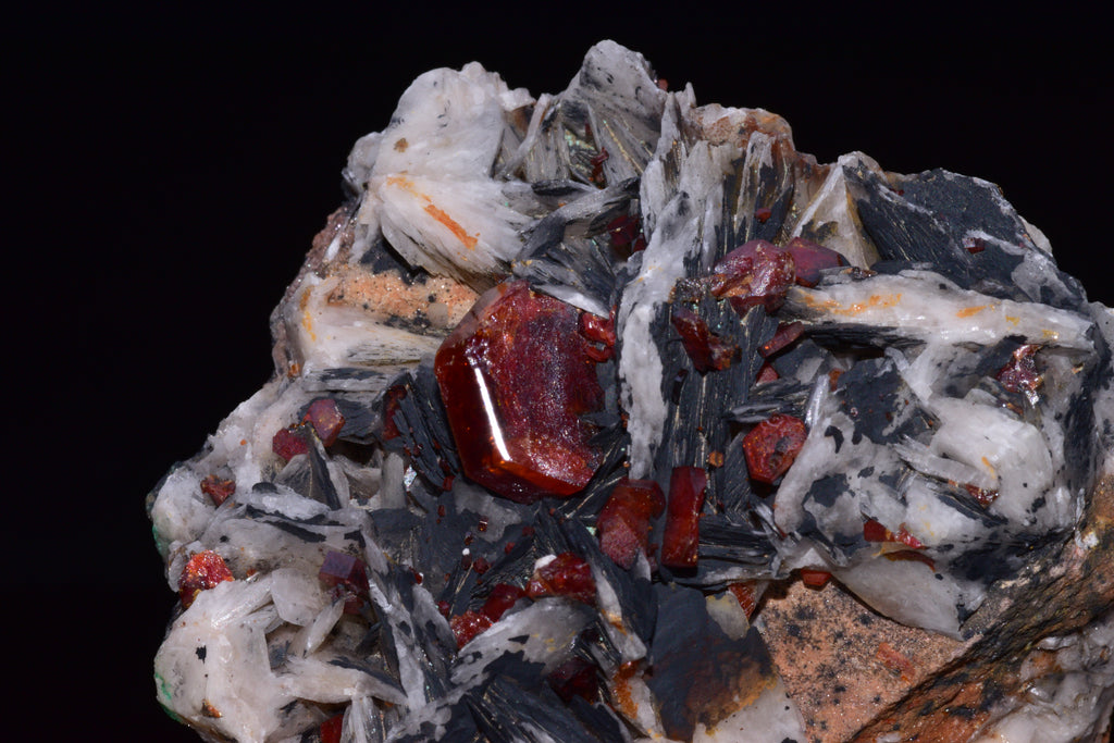 Vanadinite Crystal on Matrix – Moroccan Mineral Specimen