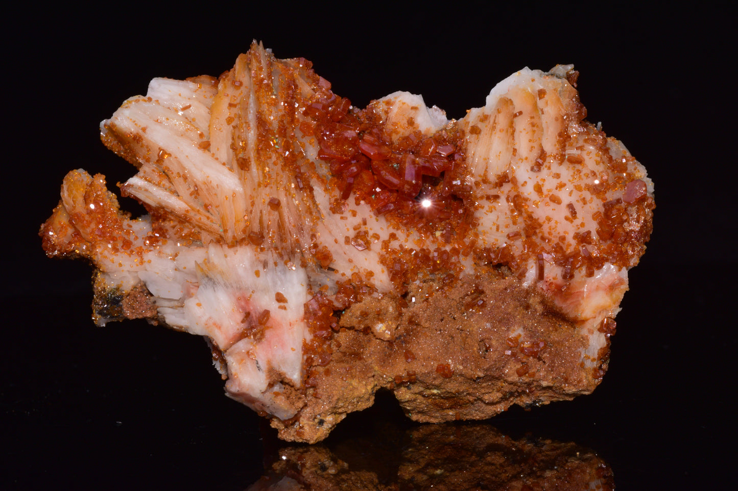 Vanadinite Crystal on Matrix – Moroccan Mineral Specimen