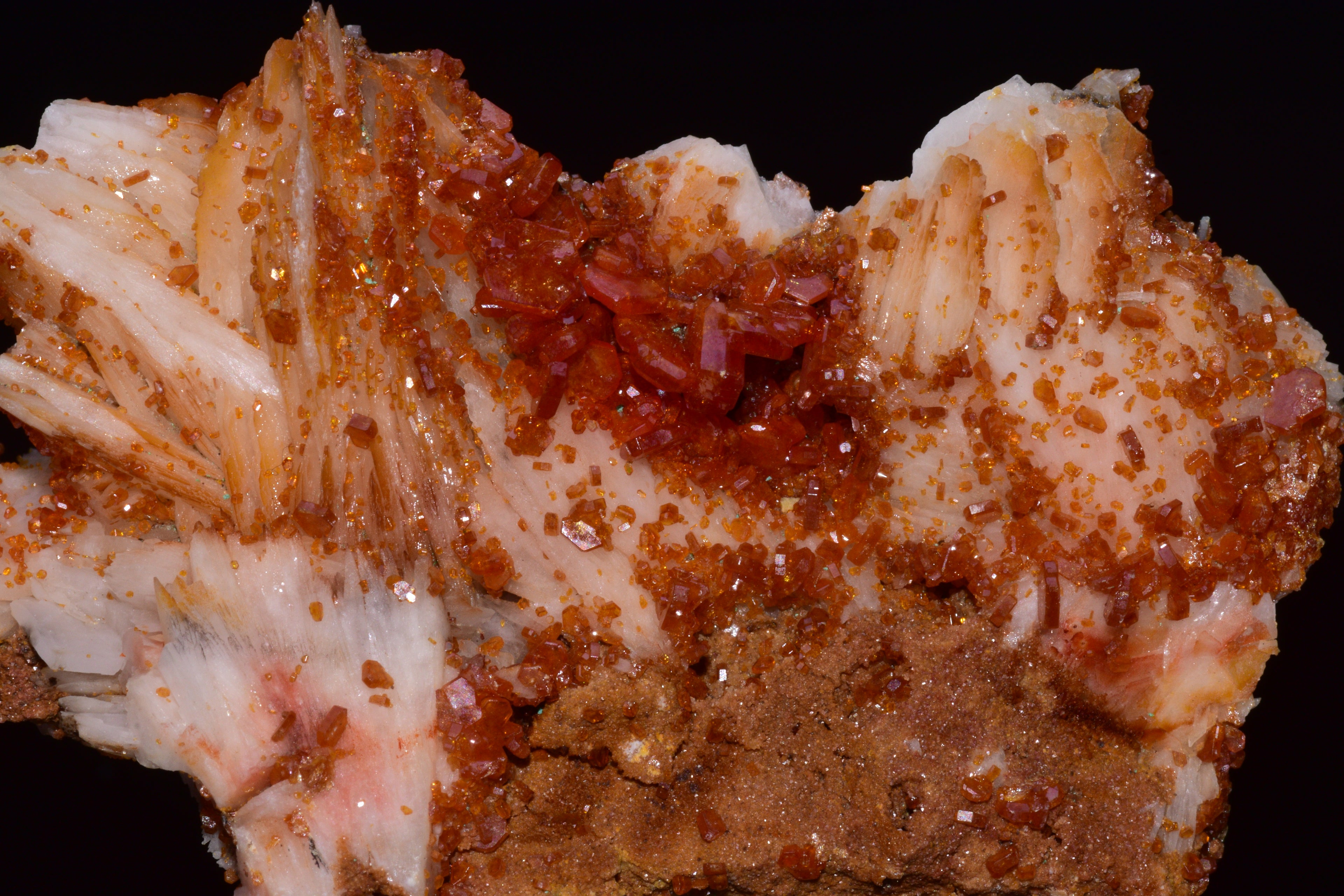 Vanadinite Crystal on Matrix – Moroccan Mineral Specimen