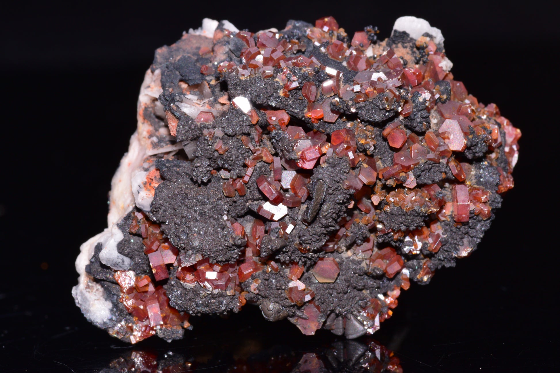 Vanadinite Crystal on Matrix – Moroccan Mineral Specimen