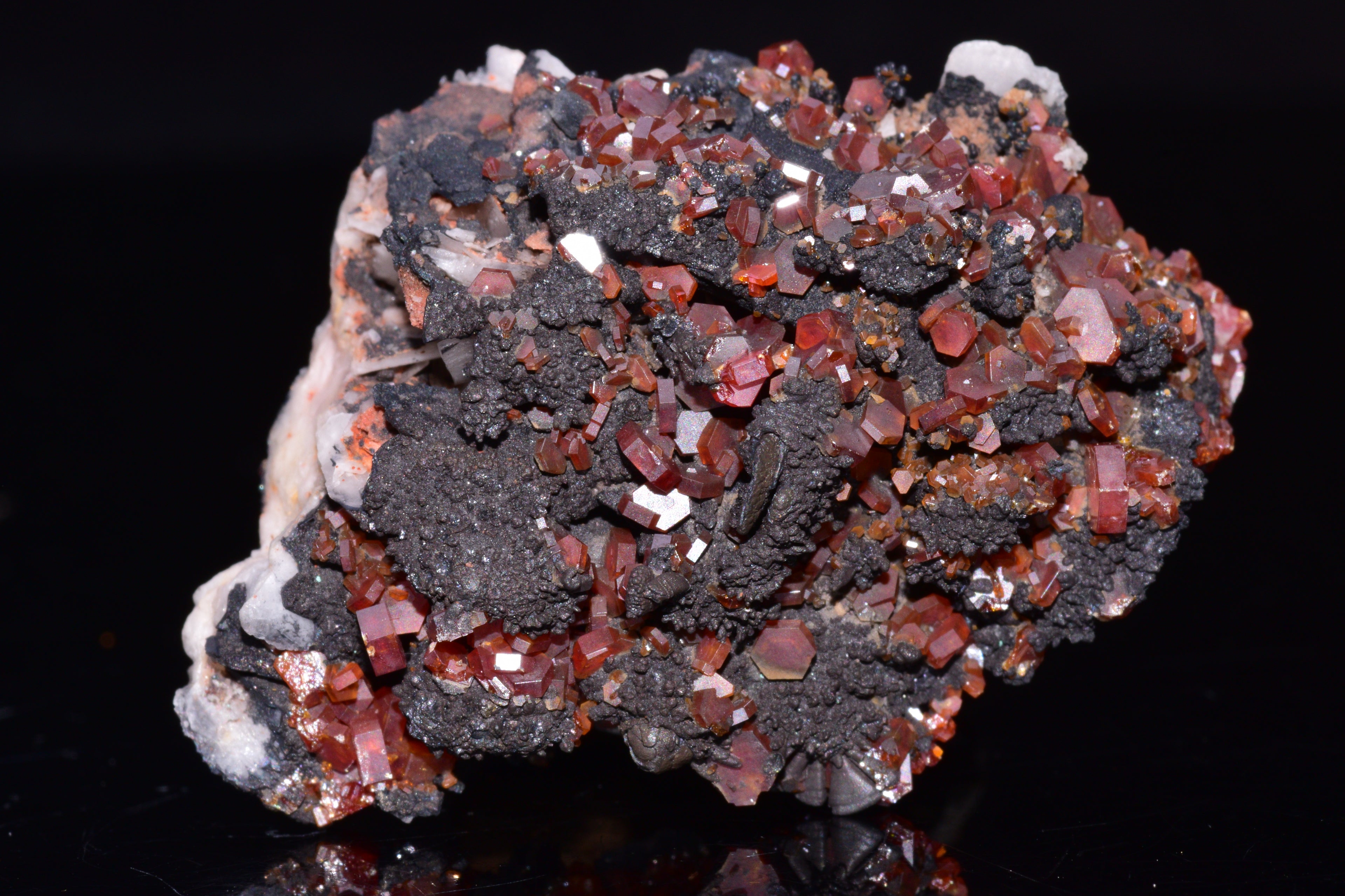 Vanadinite Crystal on Matrix – Moroccan Mineral Specimen