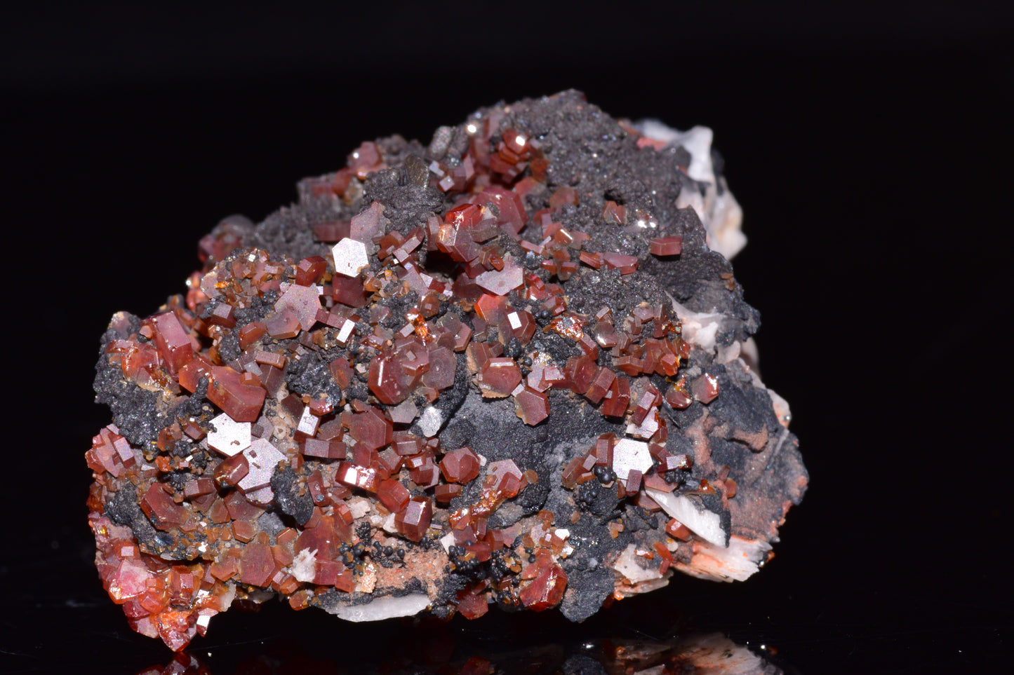 Vanadinite Crystal on Matrix – Moroccan Mineral Specimen