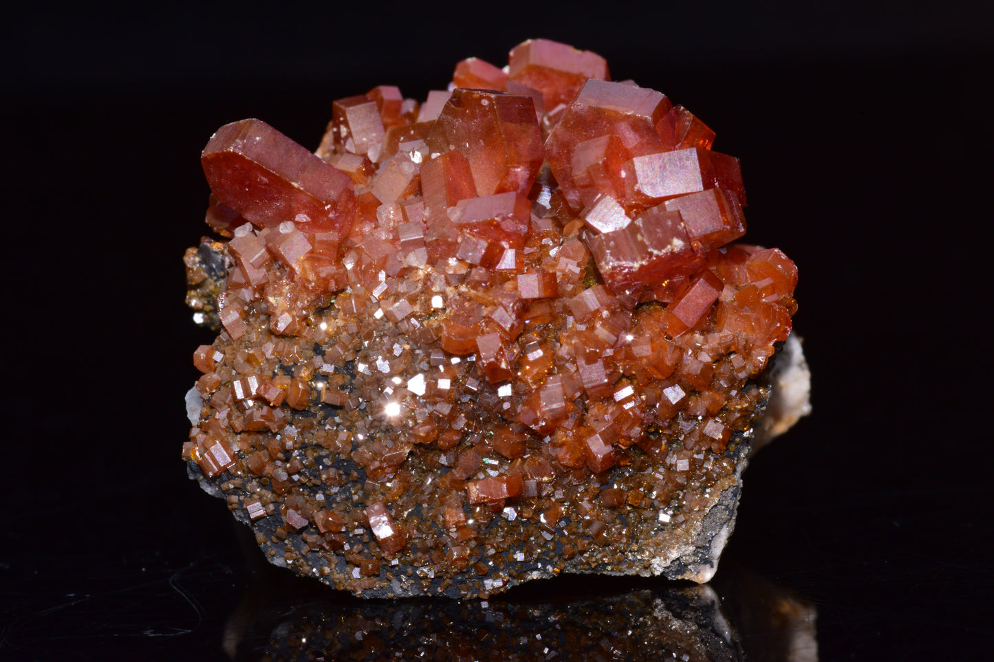 Vanadinite Crystal on Matrix – Moroccan Mineral Specimen