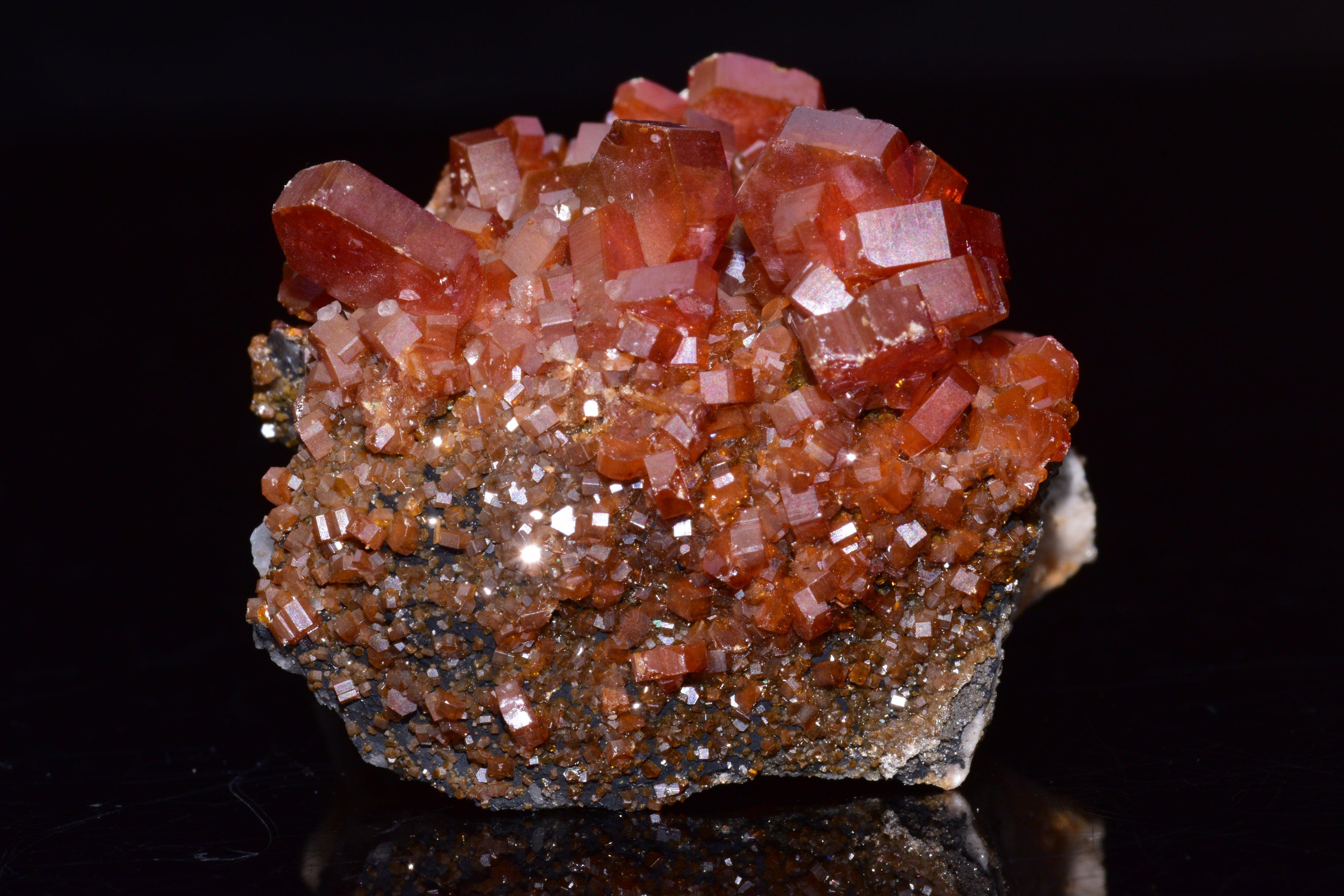 Vanadinite Crystal on Matrix – Moroccan Mineral Specimen