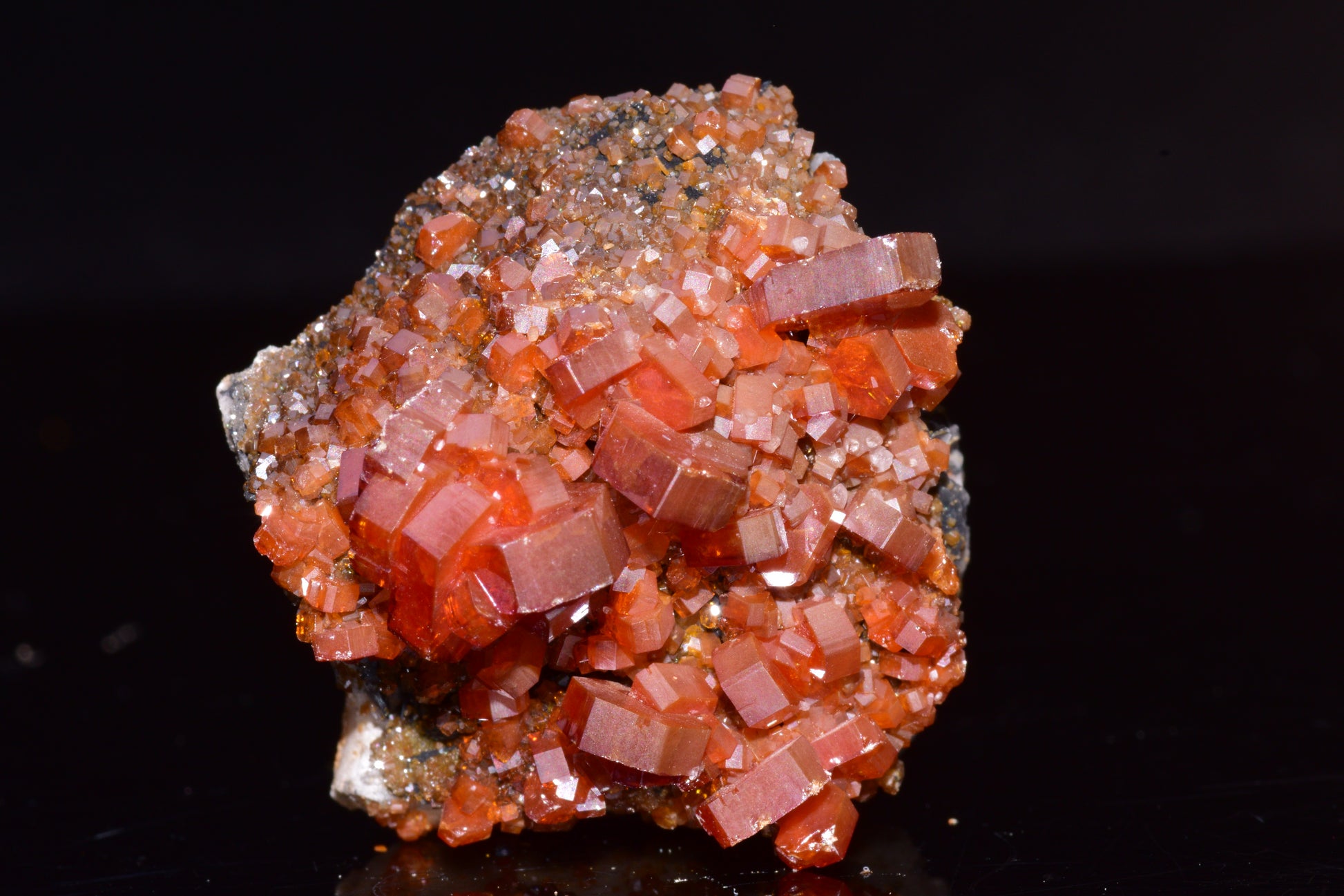 Vanadinite Crystal on Matrix – Moroccan Mineral Specimen