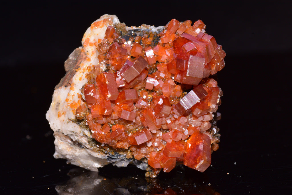 Vanadinite Crystal on Matrix – Moroccan Mineral Specimen