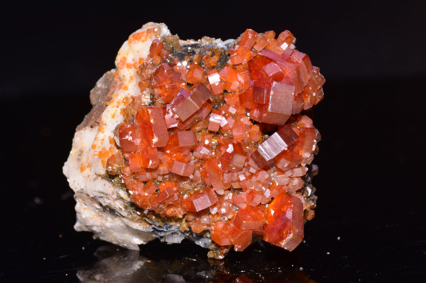 Vanadinite Crystal on Matrix – Moroccan Mineral Specimen