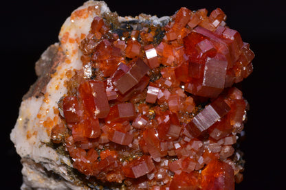 Vanadinite Crystal on Matrix – Moroccan Mineral Specimen