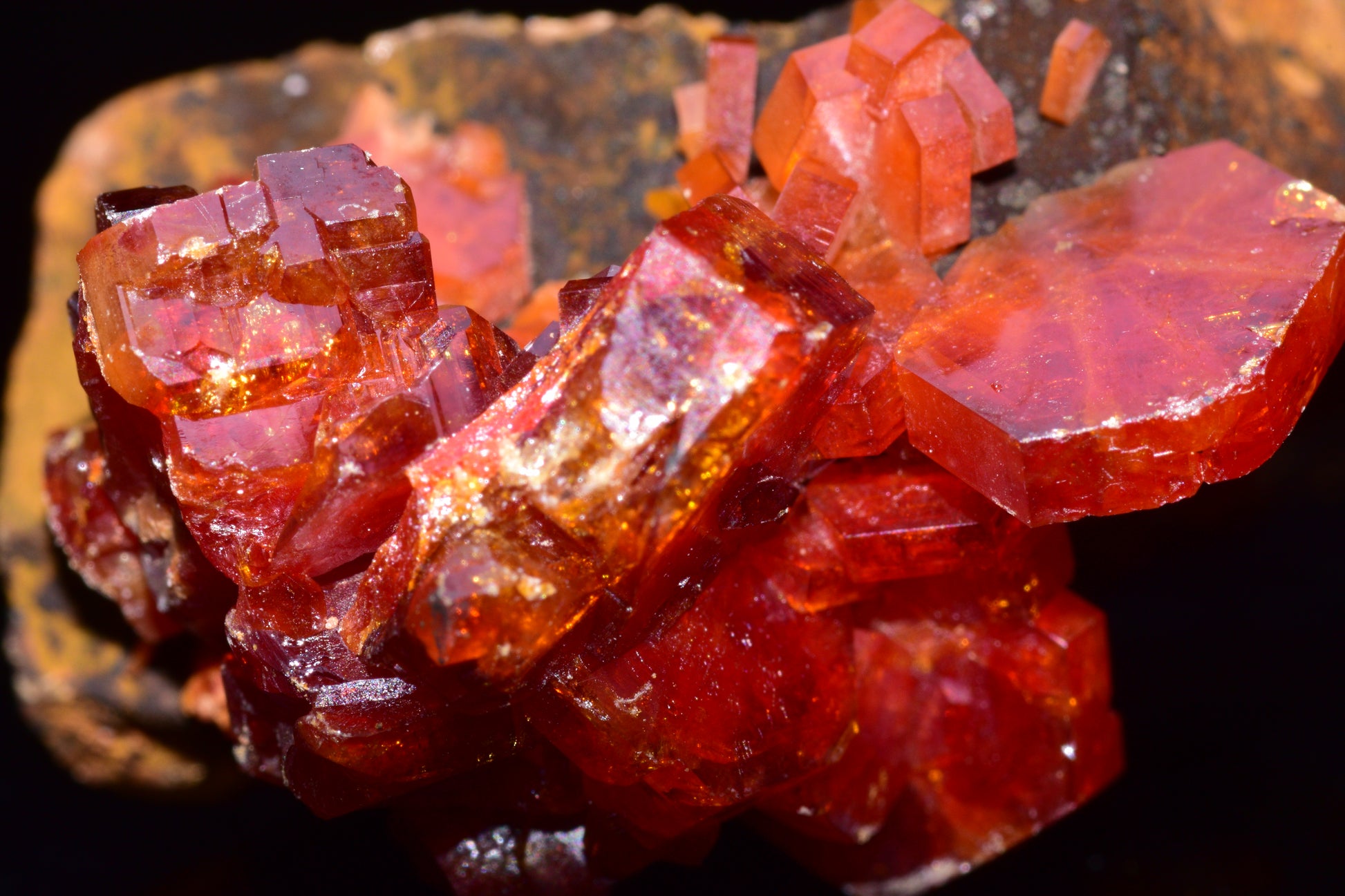 Vanadinite Crystal on Matrix – Moroccan Mineral Specimen