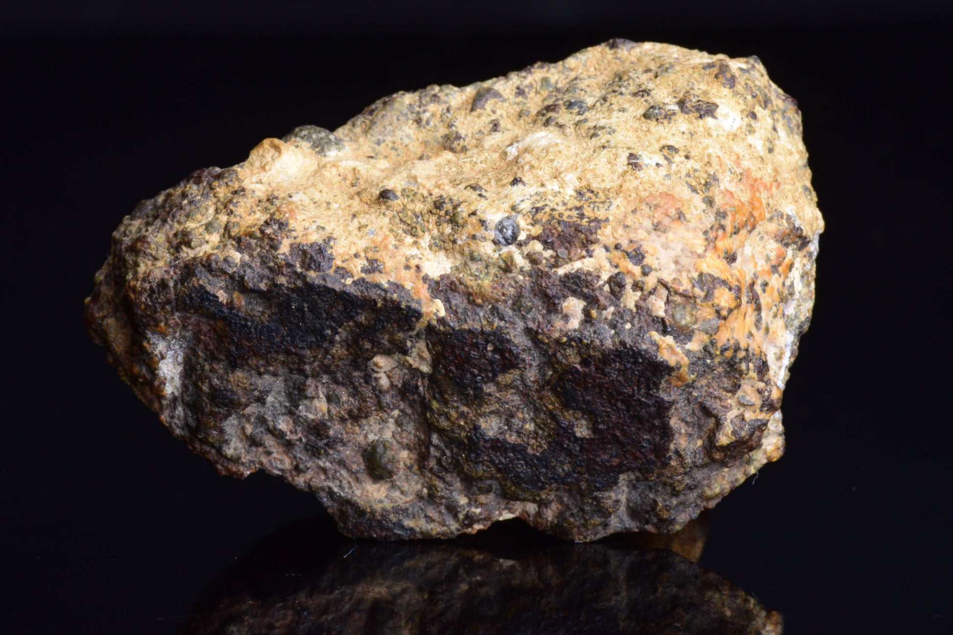 Natural stone meteorite fragment discovered in Northwest Africa