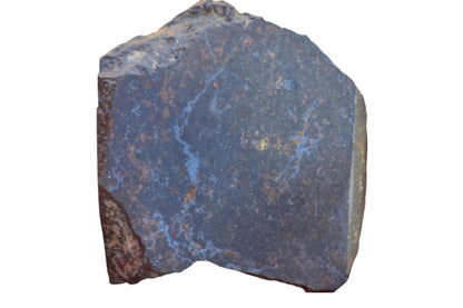 NWA 14886 L3-melt breccia chondrite meteorite – reverse side showing shock melt texture and fusion crust absence