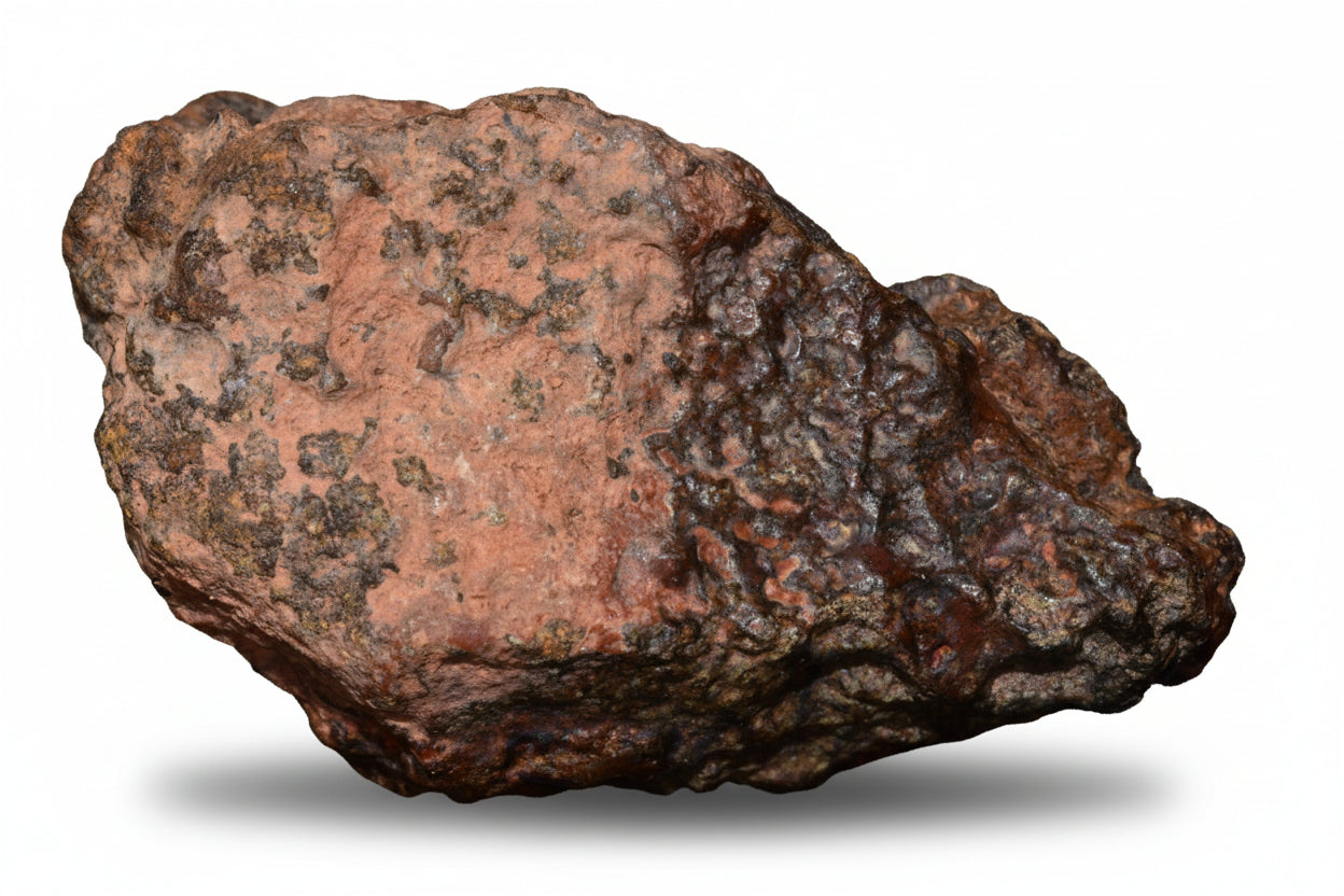Complete natural fragment of NWA 13272 achondrite meteorite, 11.6g, showcasing its rocky surface and unique mineral texture.