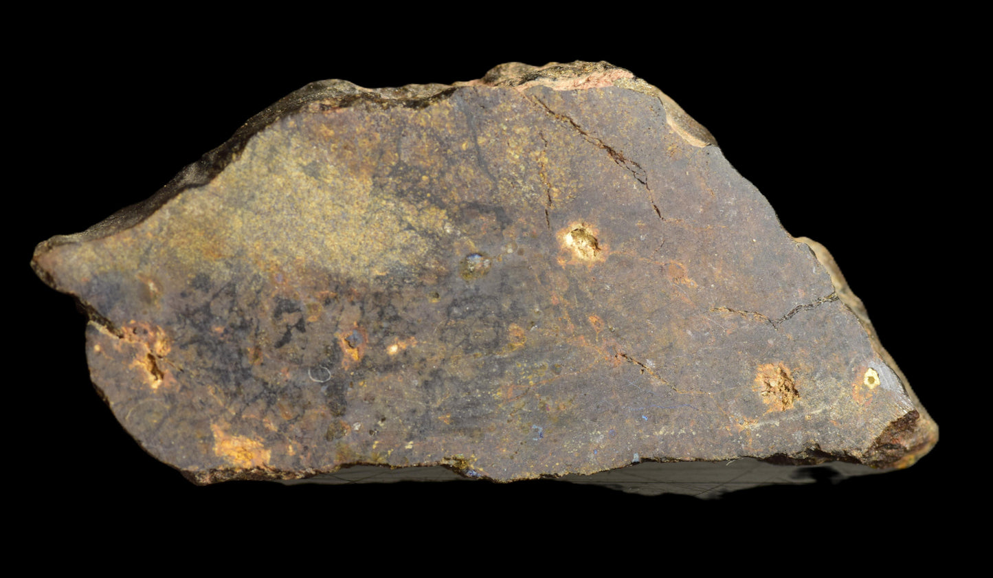 Natural NWA 13272 meteorite slice, ungrouped achondrite, weighing 7.23g, showing its textured, rocky surface and mineral details.