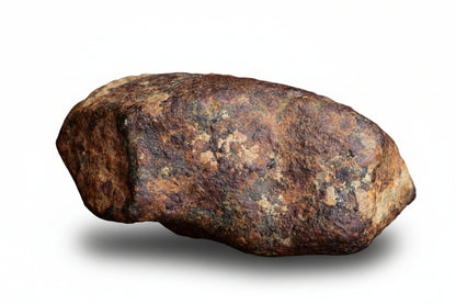 Authentic 15.5 g unclassified chondrite meteorite fragment from NWA, showcasing a textured, dark meteorite surface with mineral inclusions.