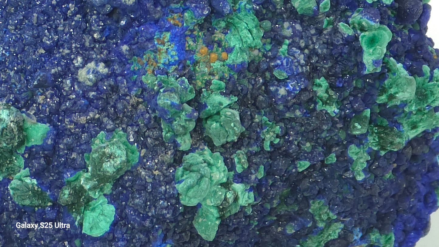 Natural Azurite with Malachite on Quartz – Mibladen, Morocco | 39.4 g