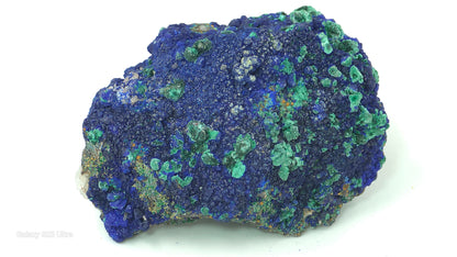 Natural Azurite with Malachite on Quartz – Mibladen, Morocco | 39.4 g